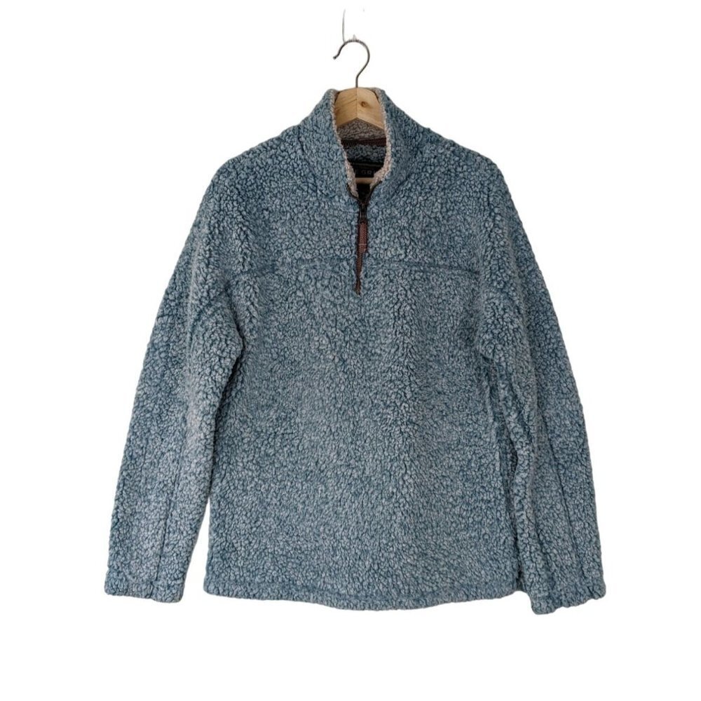 TRUE GRIT Men's Frosty Tipped Pile 1/4 Zip Pullover Fleece Size S